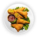 2 Pcs Vegetable Samoosa Starter 